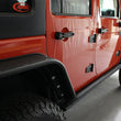 Load image into Gallery viewer, Fishbone Offroad 07-18 Jeep Wrangler JK 4 Door Rubicon Steel Rock Slider - Black Textured Powdercoat - Additional View 5