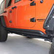 Load image into Gallery viewer, Fishbone Offroad 07-18 Jeep Wrangler JK 4 Door Rubicon Steel Rock Slider - Black Textured Powdercoat - Additional View 8