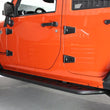 Load image into Gallery viewer, Fishbone Offroad 07-18 Jeep Wrangler JK 4 Door Steel Side Steps - Black Textured Powdercoat - Side View