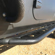 Load image into Gallery viewer, Fishbone Offroad 07-18 Jeep Wrangler JK 4 Door Steel Side Steps - Black Textured Powdercoat - Back View