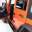 Load image into Gallery viewer, Fishbone Offroad 07-18 Jeep Wrangler JK 4 Door Steel Side Steps - Black Textured Powdercoat - Installation View