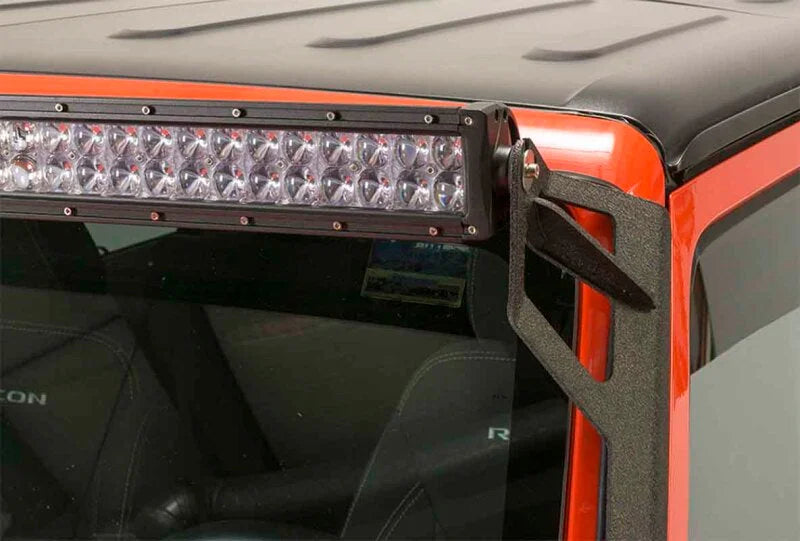 Fishbone Offroad 07-18 Jeep Wrangler JK 52In Light Bar Bracket - Back View
