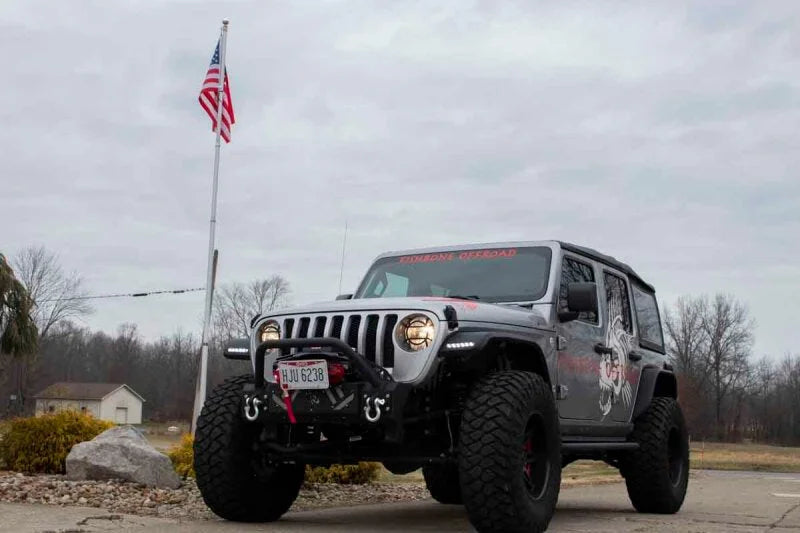 Fishbone Offroad 07-18 Jeep Wrangler JK Barracuda Modular Front Bumper - Base - Additional View 5