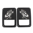 Load image into Gallery viewer, Fishbone Offroad 07-18 Jeep Wrangler JK - Black Textured Powdercoat Tail Light Covers - Main Product View