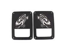 Load image into Gallery viewer, Fishbone Offroad 07-18 Jeep Wrangler JK - Black Textured Powdercoat Tail Light Covers - Main Product View