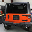 Load image into Gallery viewer, Fishbone Offroad 07-18 Jeep Wrangler JK - Black Textured Powdercoat Tail Light Covers - Side View