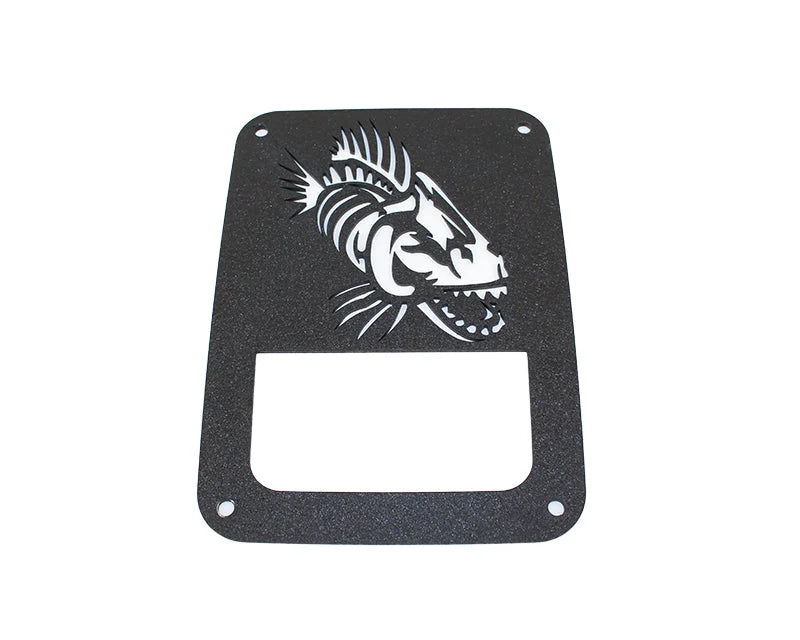 Fishbone Offroad 07-18 Jeep Wrangler JK - Black Textured Powdercoat Tail Light Covers - Additional View 6