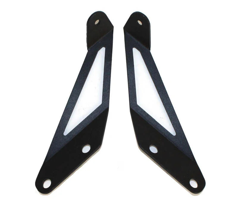 Fishbone Offroad 07-18 Jeep Wrangler JK Hood Light Mount Brackets - Main Product View