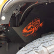 Load image into Gallery viewer, Fishbone Offroad 07-18 Jeep Wrangler JK Inner Fender Accent Plate - Back View
