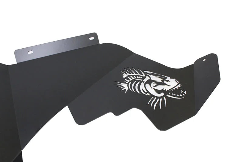 Fishbone Offroad 07-18 Jeep Wrangler JK Logo Aluminum Inner Fenders - Black Powdercoat - Additional View 5
