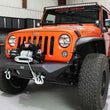Load image into Gallery viewer, Fishbone Offroad 07-18 Jeep Wrangler JK Rubicon Unlimited Steel Front Bumper - Blk Txtrd Powdercoat - Side View