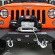 Load image into Gallery viewer, Fishbone Offroad 07-18 Jeep Wrangler JK Rubicon Unlimited Steel Front Bumper - Blk Txtrd Powdercoat - Back View