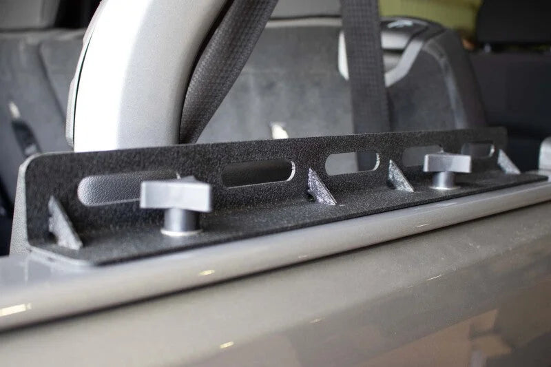 Fishbone Offroad 07-18 Jeep Wrangler JK Tub Rail Tie Downs Steel Powdercoat - Back View