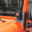 Load image into Gallery viewer, Fishbone Offroad 07-18 Jeep Wrangler JK Windshield Light Bracket - Installation View