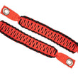 Load image into Gallery viewer, Fishbone Offroad 07-18 Wrangler JK A Pillar Sound Bar Red Paracord Grab Handles - Main Product View