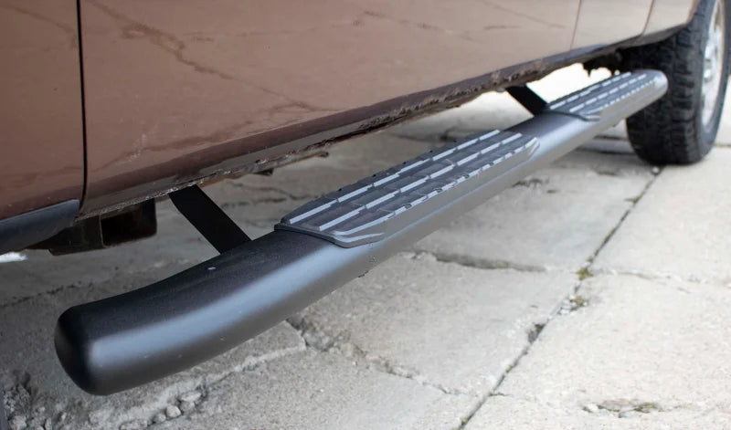 Fishbone Offroad 09-14 Ford F150 Extended Super Cab Oval Side Steps - Black Textured - Additional View 5