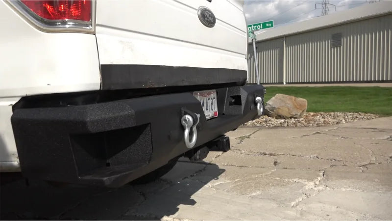Fishbone Offroad 09-14 Ford F150 Rear Bumper - Black - Back View
