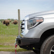 Load image into Gallery viewer, Fishbone Offroad 14-21 Toyota Tundra Front Bumper - Black Texture - Installation View