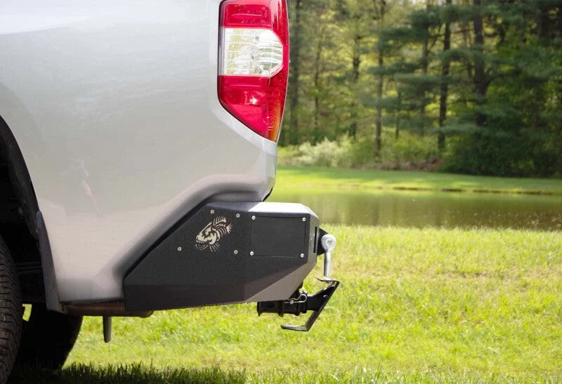 Fishbone Offroad 14-21 Toyota Tundra Rear Bumper - Black Texture - Side View