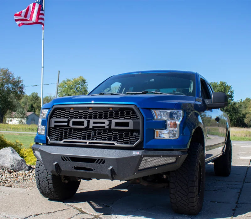 Fishbone Offroad 15-17 Ford F150  Front Bumper - Black - Installation View