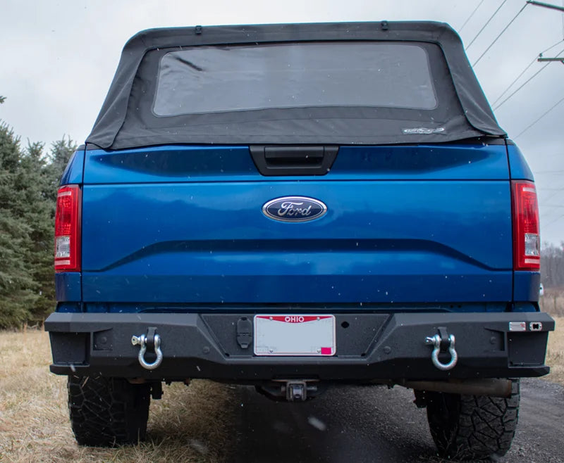 Fishbone Offroad 15-20 Ford F150 Rear Bumper  - Black - Installation View