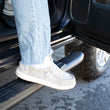 Load image into Gallery viewer, Fishbone Offroad 15-22 Ford F150 Extended Cab Oval Side Steps - Black Textured - Back View