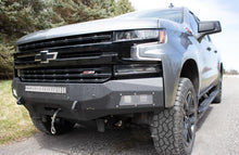 Load image into Gallery viewer, Fishbone Offroad 19-21 Chevrolet Silverado 1500 Rockfish Front Bumper - Black Texture - Back View