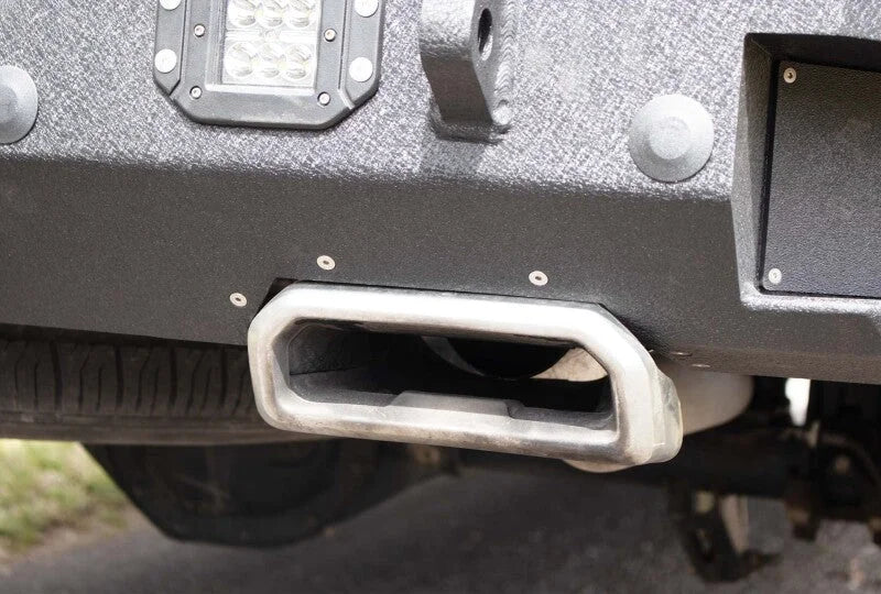 Fishbone Offroad 19-22 Chevy Silverado 1500 Rockfish Rear Bumper - Black Texture - Back View