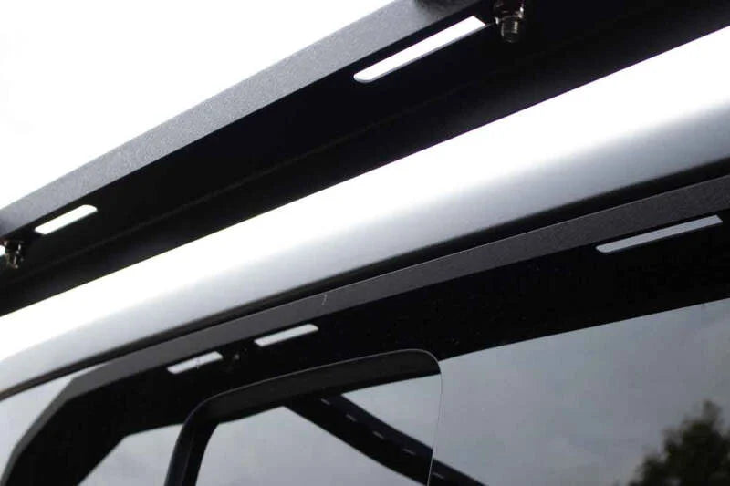 Fishbone Offroad 20+ Jeep Gladiator Bed Rack Full Tackle Rack - Black Powdercoat - Side View