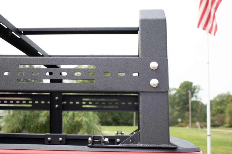 Fishbone Offroad 20+ Jeep Gladiator Bed Rack Full Tackle Rack - Black Powdercoat - Additional View 5