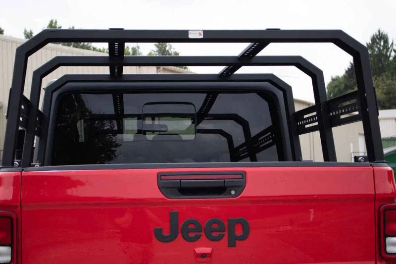Fishbone Offroad 20+ Jeep Gladiator Bed Rack Full Tackle Rack - Black Powdercoat - Additional View 8