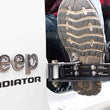 Load image into Gallery viewer, Fishbone Offroad 2007+ Jeep Wrangler/Gladiator Steel - Black Foot Peg Set - Side View
