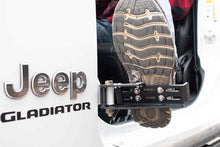 Load image into Gallery viewer, Fishbone Offroad 2007+ Jeep Wrangler/Gladiator Steel - Black Foot Peg Set - Side View