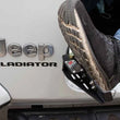 Load image into Gallery viewer, Fishbone Offroad 2007+ Jeep Wrangler/Gladiator Steel - Black Foot Peg Set - Additional View 6