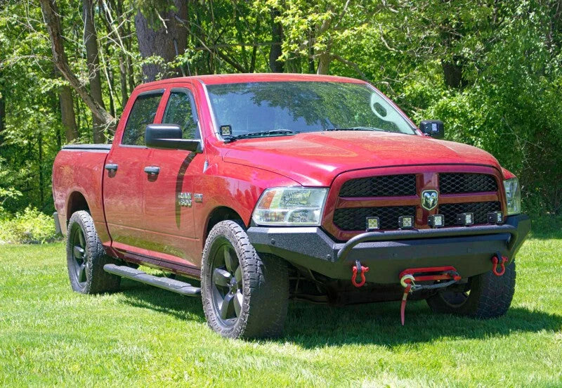 Fishbone Offroad 2009+ Ram 1500 Classic Anglerfish Front Bumper - Black Texture - Side View