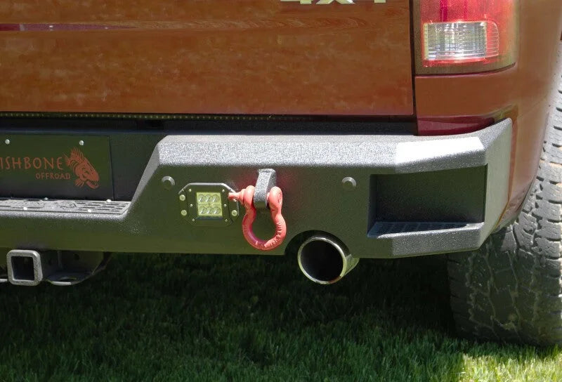 Fishbone Offroad 2009+ Ram 1500 Classic Anglerfish Rear Bumper - Black Texture - Side View