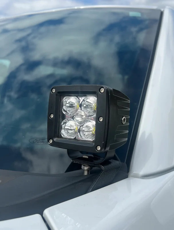Fishbone Offroad 2015+ Ford F150 / 2017+ Raptor Pod Light Bracket - Black - Installation View