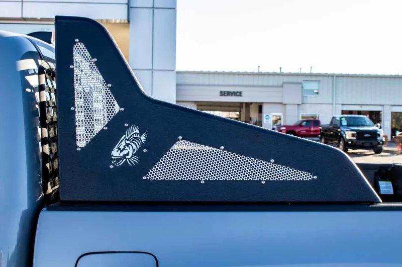 Fishbone Offroad 2016+ Tacoma Chase Rack w Molle Window Panel - Back View