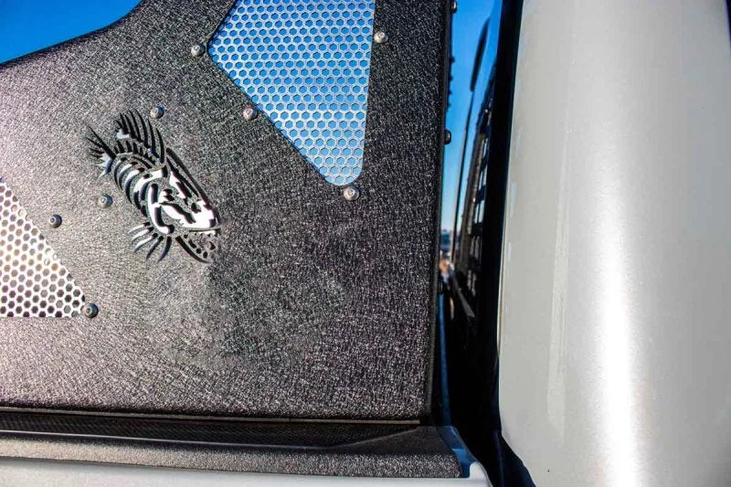 Fishbone Offroad 2016+ Tacoma Chase Rack w Molle Window Panel - Installation View