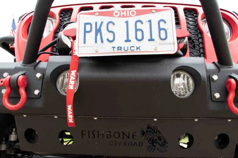 Fishbone Offroad 2018+ Jeep JL/Gladiator Wrangler JL/Gladiator Front Winch Bumper - Black Powdercoat - Additional View 7