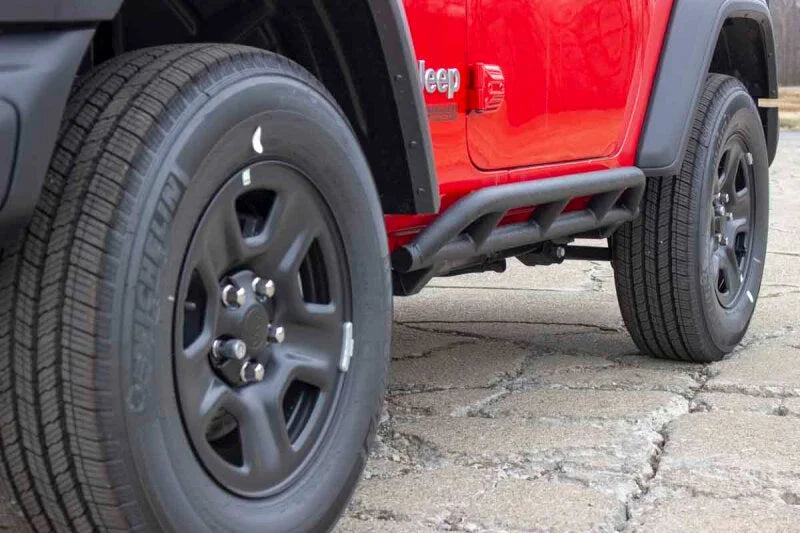 Fishbone Offroad 2018+ Jeep Wrangler JL 2 Door Rocker Guards - Side View