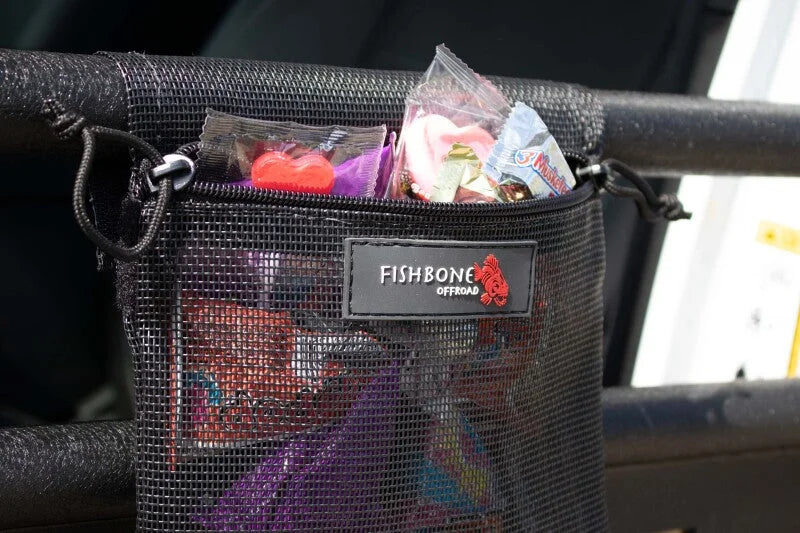 Fishbone Offroad 2018+ Jeep Wrangler JL 2 Door Tube Door Storage Bag - Side View
