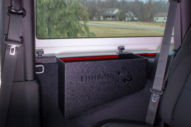 Fishbone Offroad 2018+ Jeep Wrangler JL 2 Door Wheel Well Storage Bins - Back View
