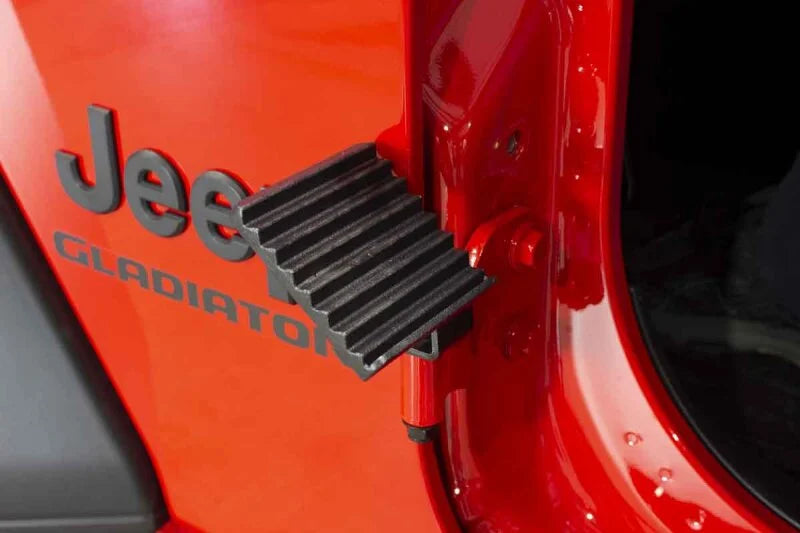 Fishbone Offroad 2018+ Jeep Wrangler JL / 2020+ Gladiator JT Foot Peg Set - Black - Side View