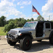 Load image into Gallery viewer, Fishbone Offroad 2018+ Jeep Wrangler JL / 2020+ Gladiator JT Foot Peg Set - Black - Back View