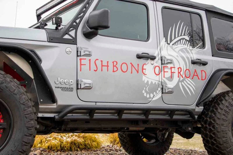 Fishbone Offroad 2018+ Jeep Wrangler JL 4 Door Rocker Guards - Additional View 5