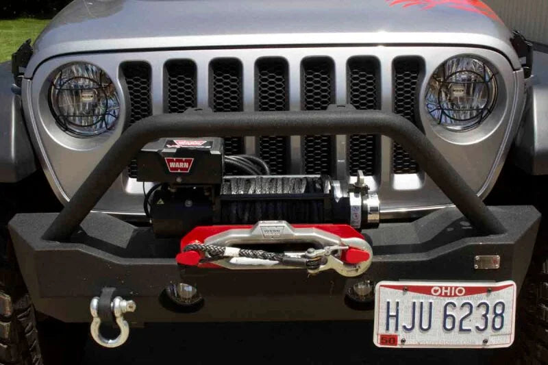 Fishbone Offroad 2018+ Jeep Wrangler JL Aluminum Headlight Guards - Side View