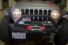Load image into Gallery viewer, Fishbone Offroad 2018+ Jeep Wrangler JL Aluminum Headlight Guards - Back View