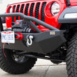 Load image into Gallery viewer, Fishbone Offroad 2018+ Jeep Wrangler JL - Black Aluminum Hawse Fairlead License Plate Mount - Side View