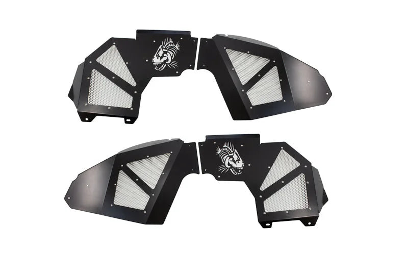 Fishbone Offroad 2018+ Jeep Wrangler JL Front Pair Aluminum - Black Powdercoat Inner Fenders - Additional View 6